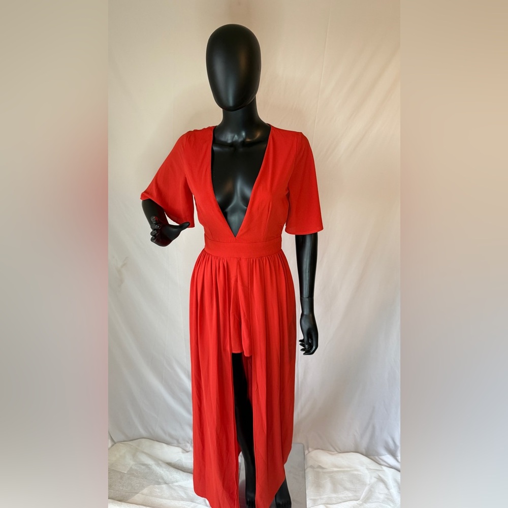 GB Deep Plunge Maxi Romper